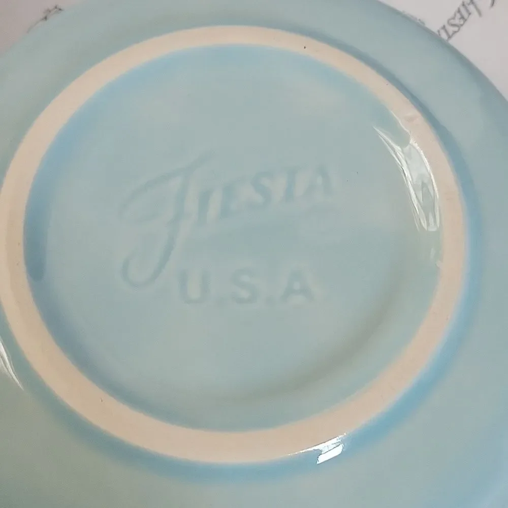 Fiestaware FIESTA CLASSIC RIM CEREAL Bowl CERAMIC DISH 19 OZ Sky Blue